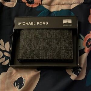 Michael Kors Black Slim Billfold Wallet